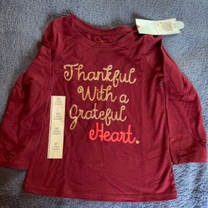 Maroon Cat & Jack LS tee